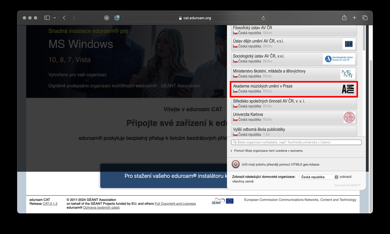 Connecting to the eduroam Wi-Fi network - 02