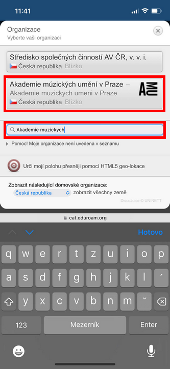 Připojení k Wi-Fi síti eduroam - 03