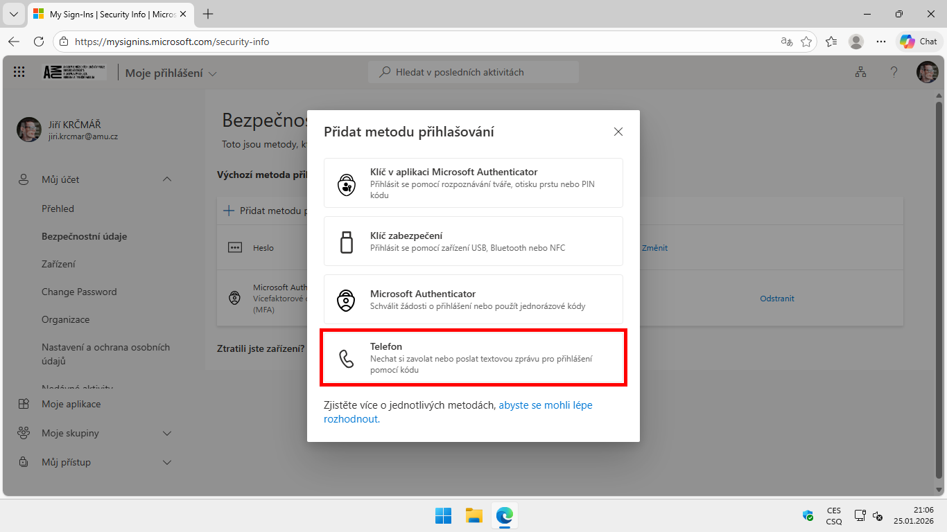 Adding a second multi-factor authentication method - 06